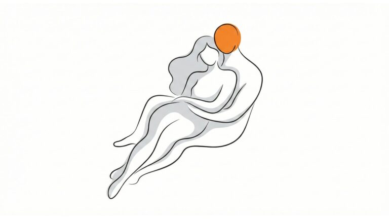 A partner holding his partner close and calm while they wait to learn why her period is late