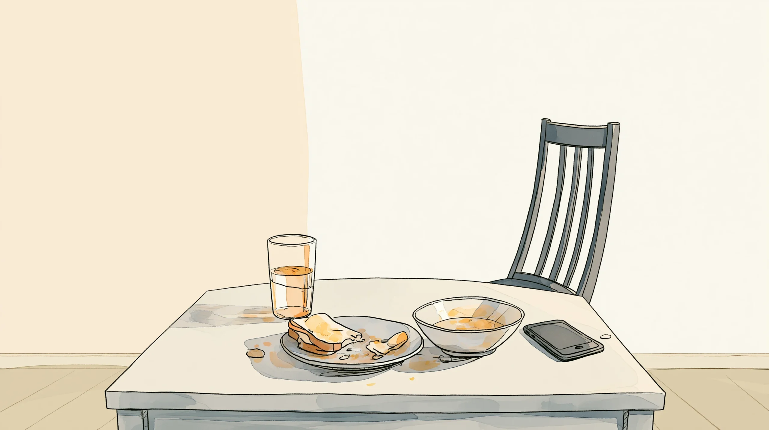 Period diarrhea often starts day one: a slow, off-kilter morning with breakfast left half-eaten.