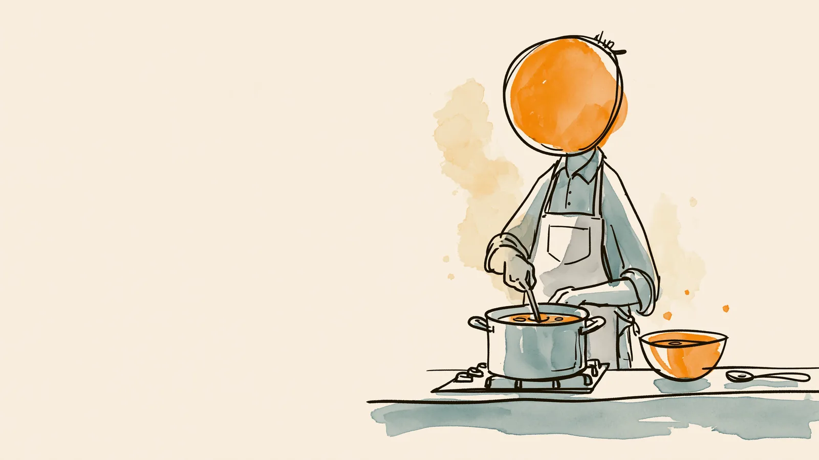 What to make your girlfriend when she has cramps: a partner cooking soup