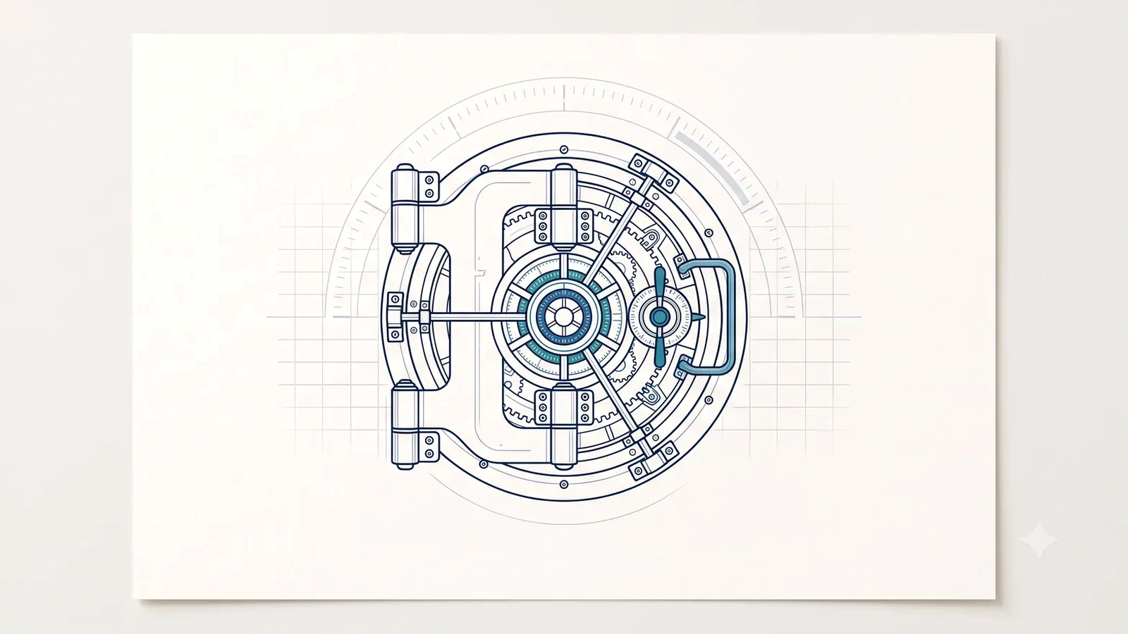 Cycle ring dial line-art illustration - birth control and her cycle