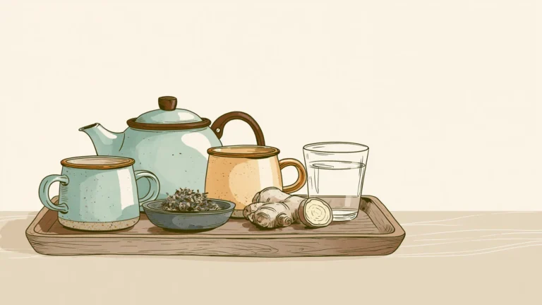 The best tea for period cramps served on a soothing drinks tray