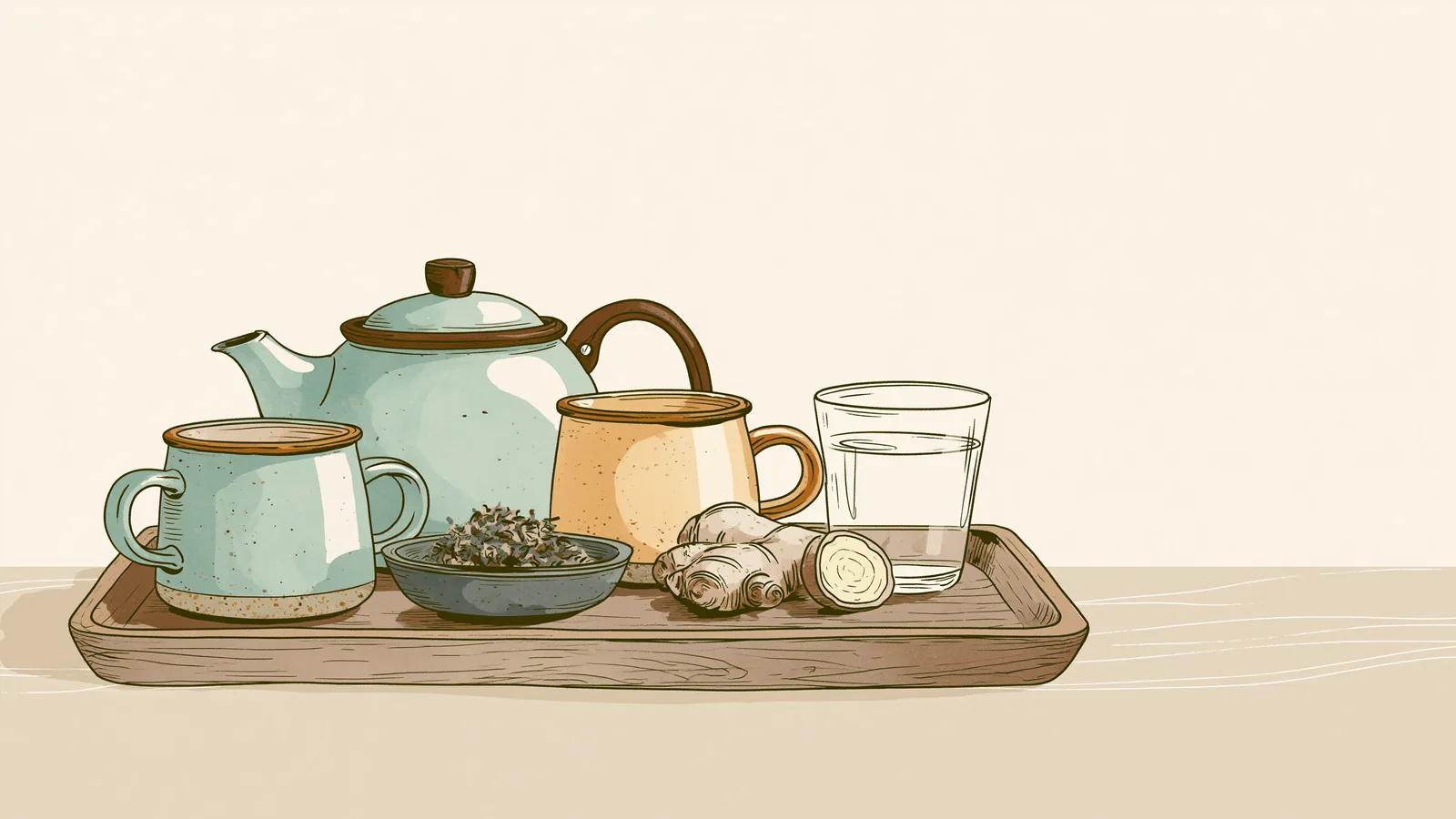 ginger tea and warm drinks to ease period cramps