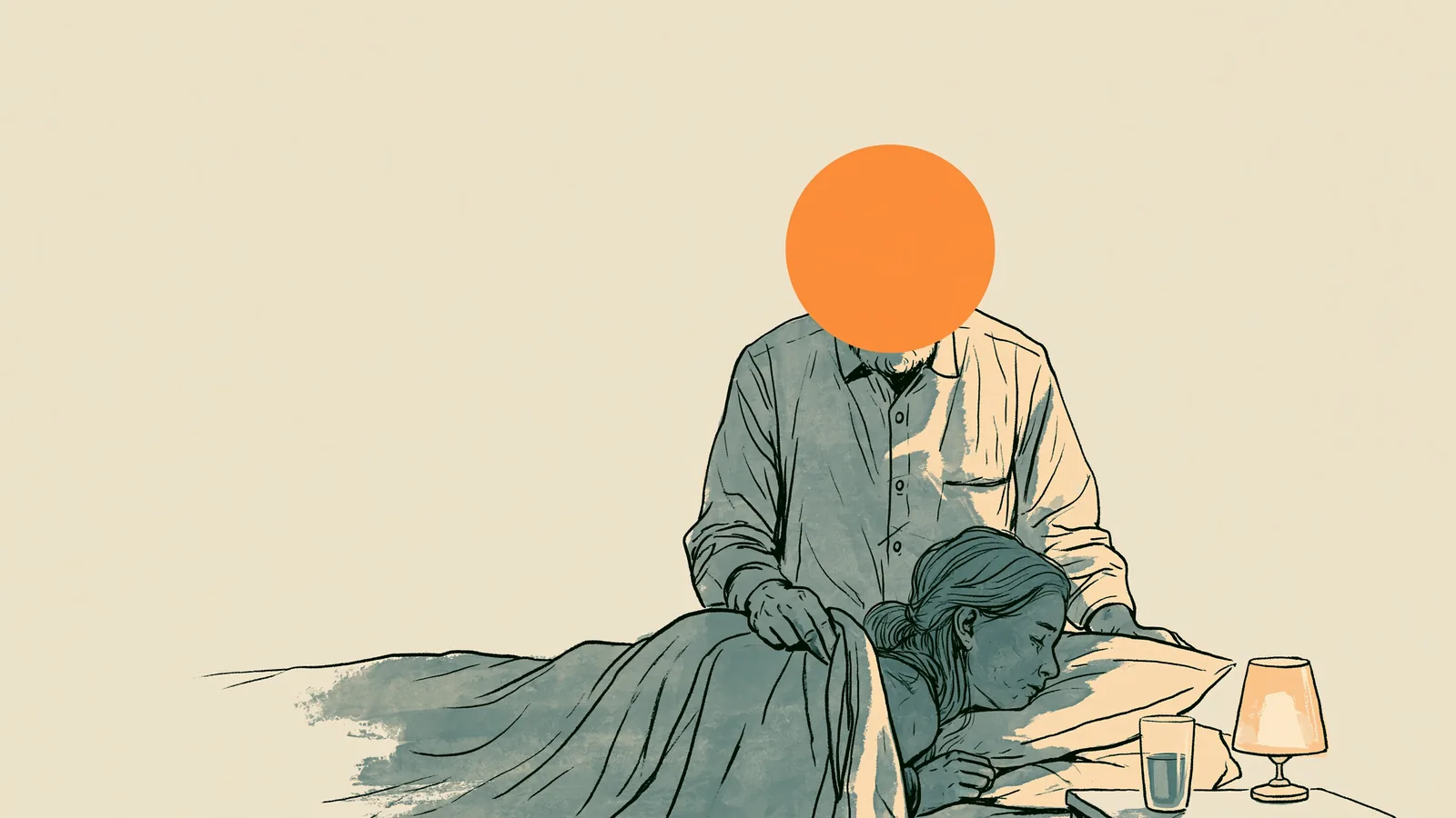 partner giving a gentle lower-back massage for period cramps