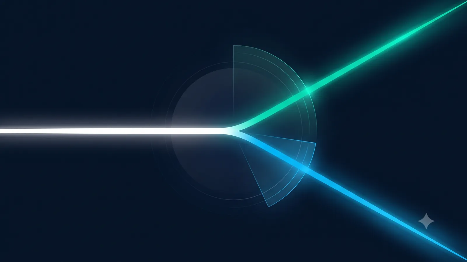 Clue Connect partner sharing: abstract navy prism beam