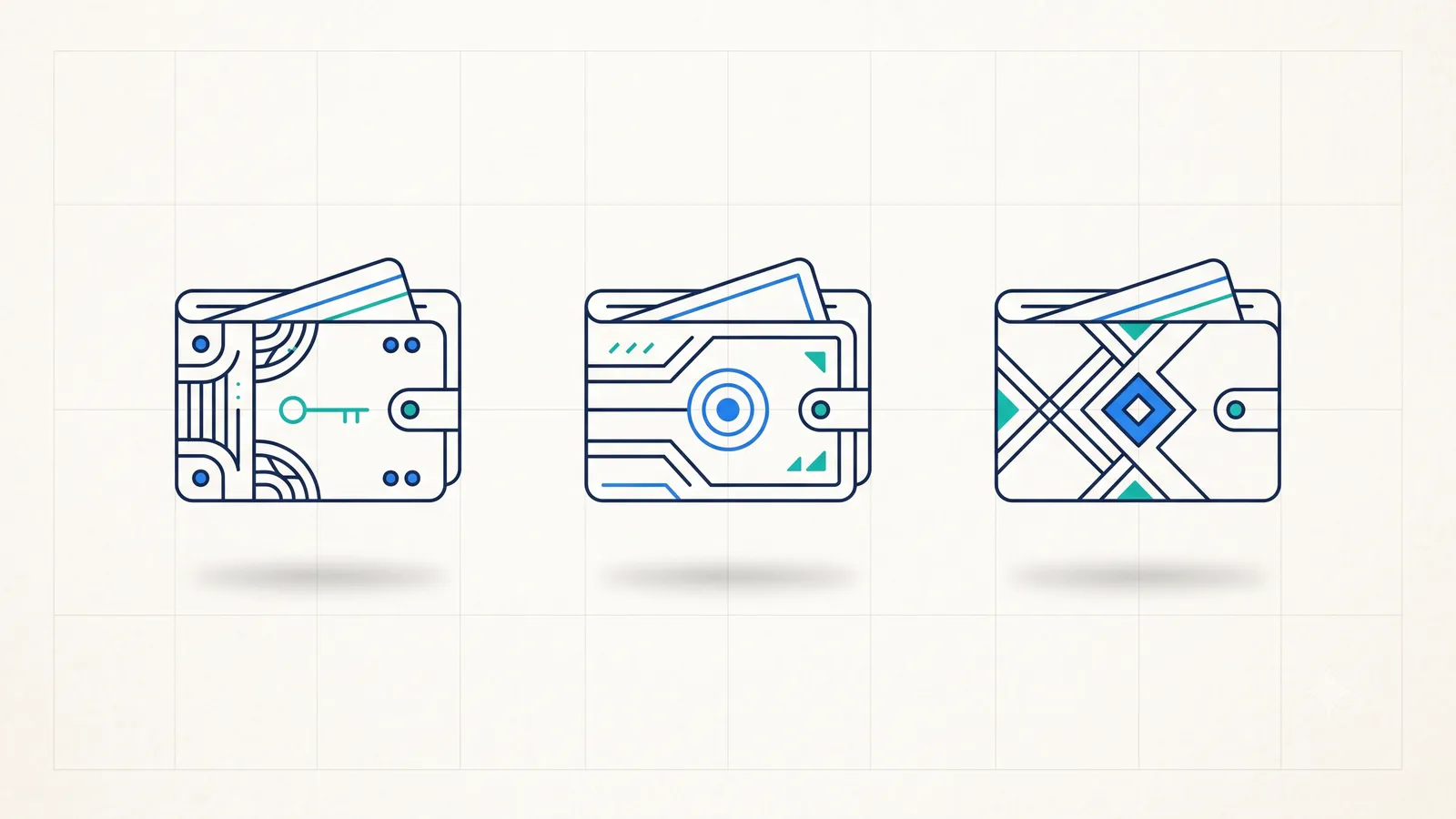 A row of phone screens comparing period tracker interfaces for partners