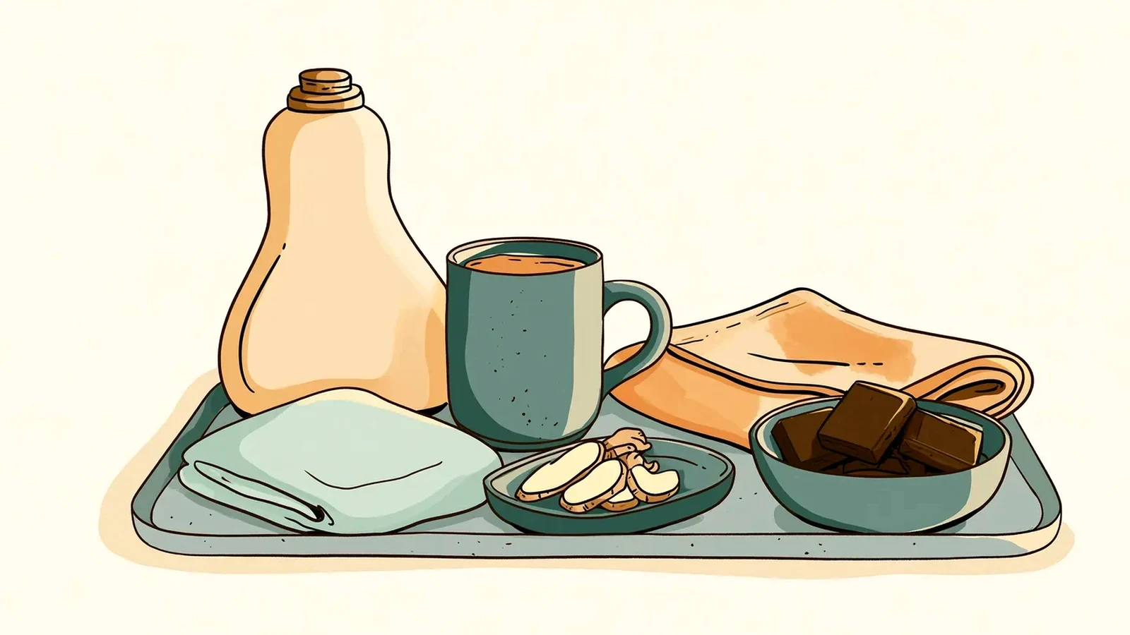 Rest tray at home while waiting out a functional cyst, ovarian cysts and periods