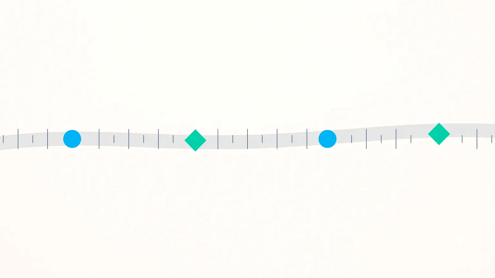 Cycle timeline of dots showing why implantation bleeding vs period timing overlaps