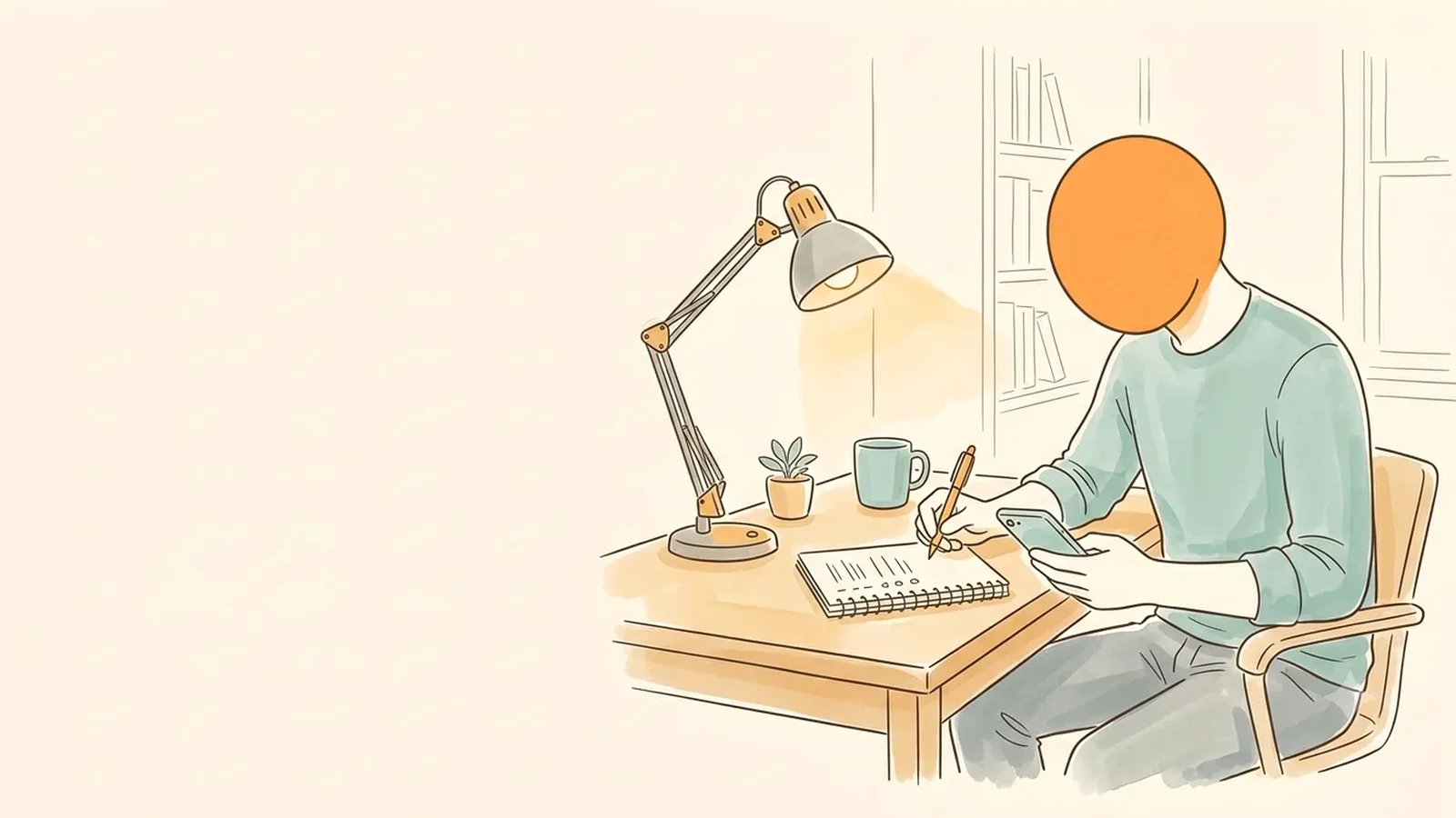 Man at a desk noting bleeding days, a period lasting longer than 7 days